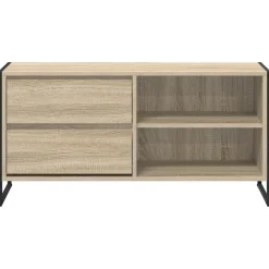 vidaXL Gabinete de TV Sonoma 100 x 36 x 49,5 cm Madera contrachapada Roble Sonoma Discount