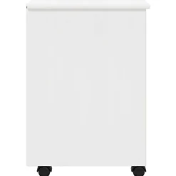 vidaXL Gabinete rodante con rueda 34 x 39 x 56 cm Pino macizo White New