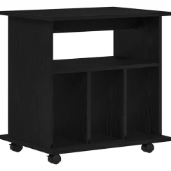 vidaXL Armarios Y Almacenamiento-Gabinete rodante con rueda 60 x 45 x 55 cm