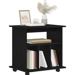 vidaXL Armarios Y Almacenamiento-Gabinete rodante con rueda 60 x 45 x 55 cm