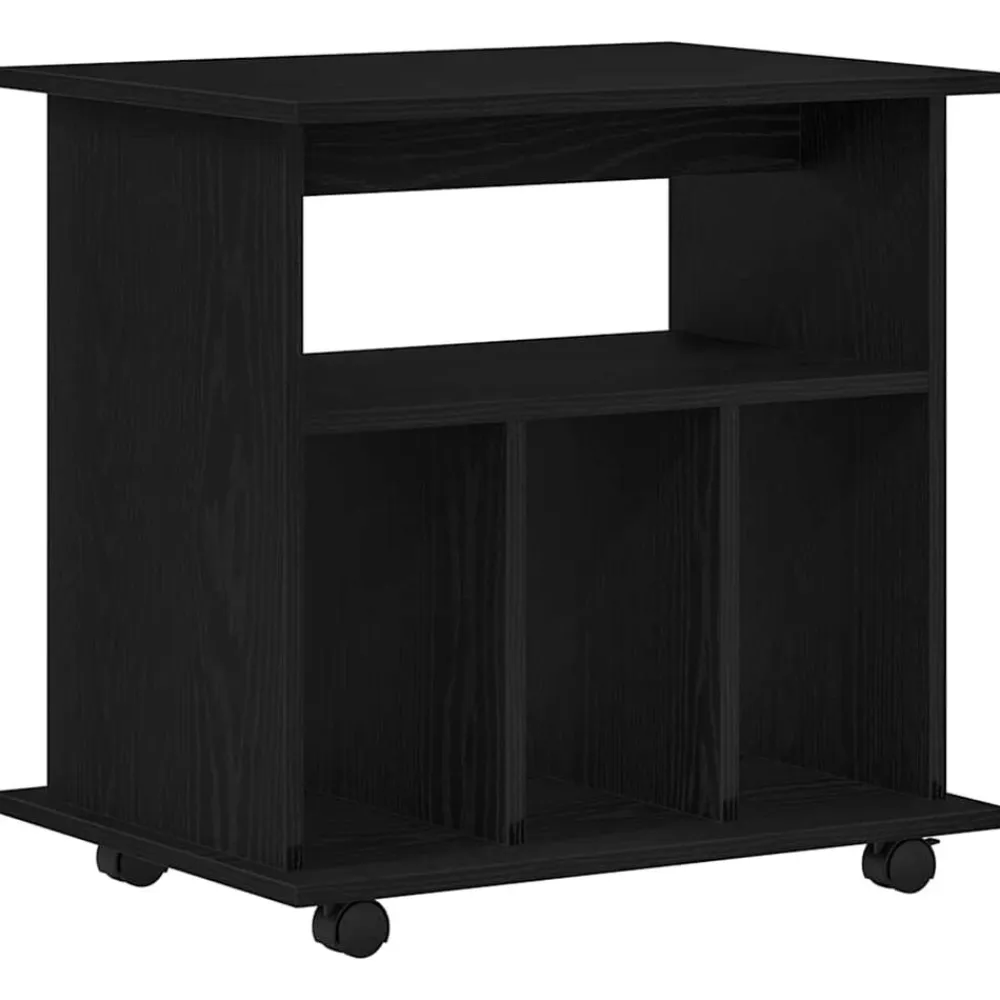 vidaXL Armarios Y Almacenamiento-Gabinete rodante con rueda 60 x 45 x 55 cm