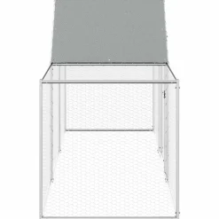 vidaXL Productos Para Mascotas-Gallinero acero galvanizado 3x1x1,5 m