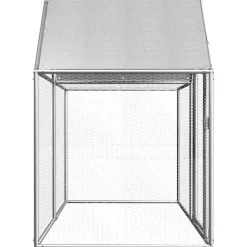 vidaXL Productos Para Mascotas-Gallinero acero galvanizado 2x1x1,5 m
