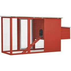 vidaXL Productos Para Mascotas-Gallinero con 1 jaula para huevos madera