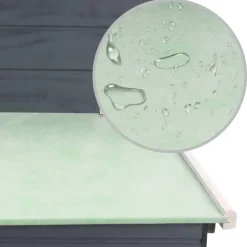 vidaXL Productos Para Mascotas-Gallinero con 1 jaula para huevos madera