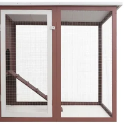 vidaXL Gallinero con 1 jaula para huevos madera marrón Marr&oacute;n Best