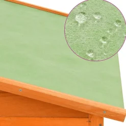 vidaXL Productos Para Mascotas-Gallinero con ponedero madera maciza de abeto