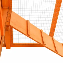 vidaXL Productos Para Mascotas-Gallinero con ponedero madera maciza de abeto