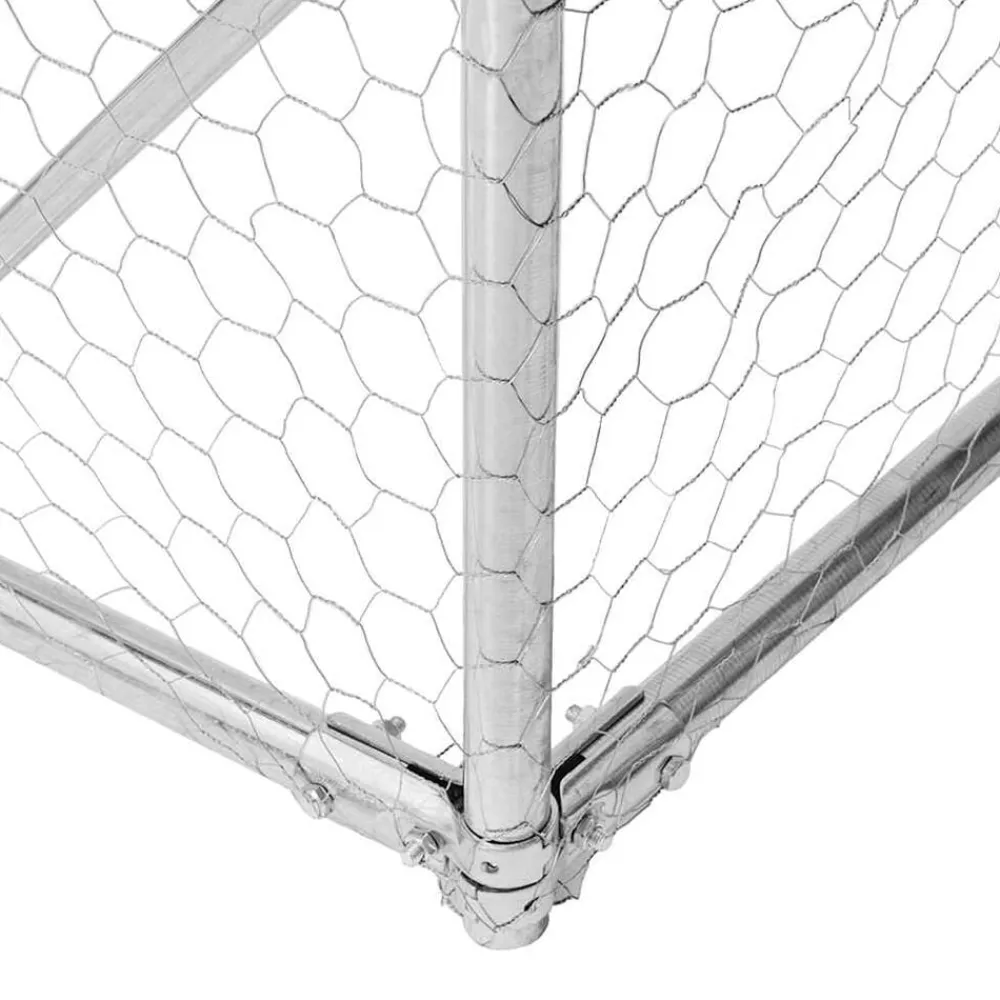 vidaXL Gallinero con techo 2,5x2x2,25 m acero galvanizado Online