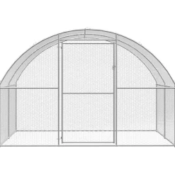 vidaXL Productos Para Mascotas-Gallinero de exterior de acero galvanizado 3x2x2 m