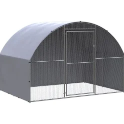 vidaXL Productos Para Mascotas-Gallinero de exterior de acero galvanizado 3x2x2 m