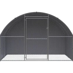 vidaXL Productos Para Mascotas-Gallinero de exterior de acero galvanizado 3x2x2 m