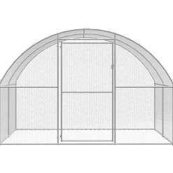 vidaXL Productos Para Mascotas-Gallinero de exterior de acero galvanizado 3x2x2 m