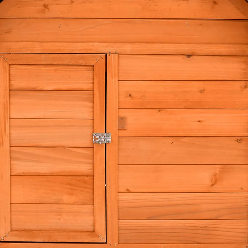 vidaXL Productos Para Mascotas-Gallinero de madera maciza de abeto rojo 150x96x110 cm