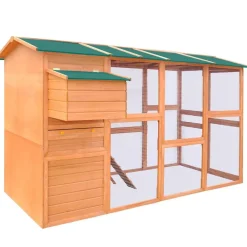 vidaXL Productos Para Mascotas-Gallinero de madera 295x163x170 cm