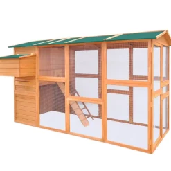 vidaXL Productos Para Mascotas-Gallinero de madera 295x163x170 cm