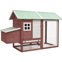 vidaXL Productos Para Mascotas-Gallinero madera maciza de pino y abeto 170x81x110 cm