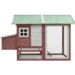 vidaXL Productos Para Mascotas-Gallinero madera maciza de pino y abeto 170x81x110 cm