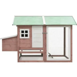vidaXL Productos Para Mascotas-Gallinero madera maciza de pino y abeto 170x81x110 cm