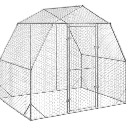 vidaXL Productos Para Mascotas-Gallinero 2,5x2x2,25 m acero galvanizado