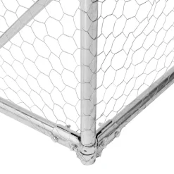 vidaXL Productos Para Mascotas-Gallinero 2,5x2x2,25 m acero galvanizado