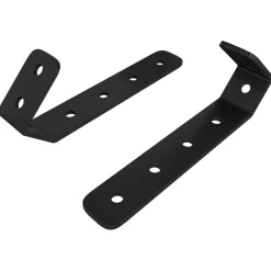 vidaXL Accesorios De Bricolaje-Ganchos 2 pcs Negro M5 x 110 mm Hierro
