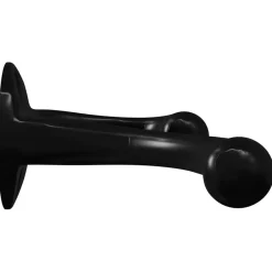 vidaXL Ganchos para ropa 2 pcs Negro 102 x 29 x 47mm Aleación de Zinc Outlet