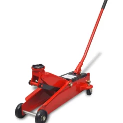 vidaXL Gato hidráulico bajo 3 toneladas rojo Discount