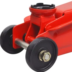 vidaXL Gato hidráulico bajo 3 toneladas rojo Discount