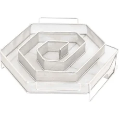 vidaXL Generador de humo frío redondo 6 lados acero inoxidable 22,5 cm Outlet