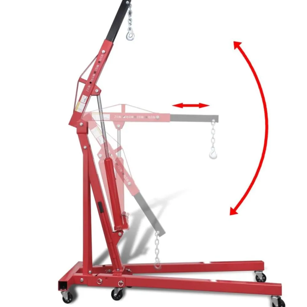 vidaXL Grúa de motores plegable 2 toneladas 88,2 kg Online
