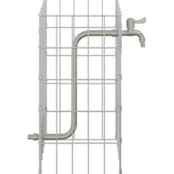 vidaXL Grifo de Gabión Plateado 26 x 25 x 50 cm Acero inoxidable Sale