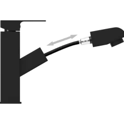 vidaXL Fontanería-Grifo de lavabo de baño con función extraíble 157x172 mm