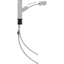 vidaXL Grifo de lavabo de baño función extraíble 157x172 mm Plateado Clearance
