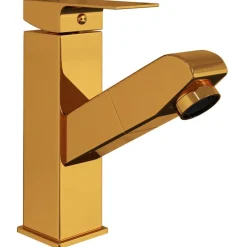 vidaXL Fontanería-Grifo de lavabo de baño con función extraíble negro 157x172 mm