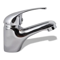 vidaXL Grifo mezclador de lavabo Cromado Online