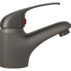 vidaXL Grifo mezclador de lavabo 13x10 cm Gris Best