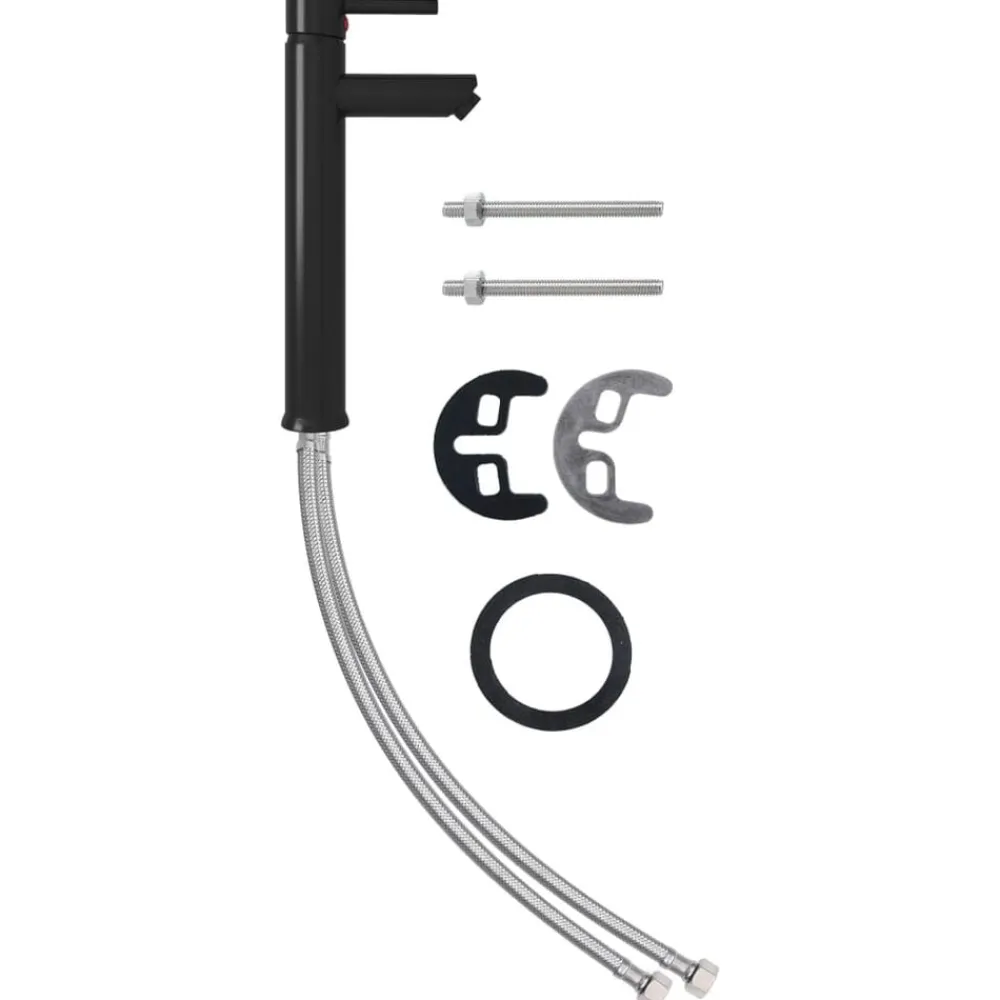 vidaXL Fontanería-Grifo mezclador de cuarto de baño 12x30 cm