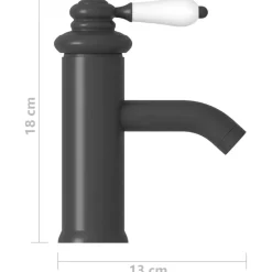 vidaXL Fontanería-Grifo para lavabo de baño 130x180 mm
