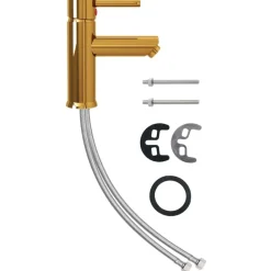 vidaXL Grifo para lavabo de baño acabado 130x176 mm Dorado Hot