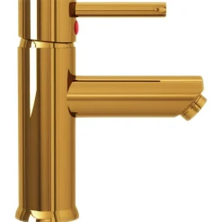 vidaXL Grifo para lavabo de baño acabado 130x176 mm Dorado Hot
