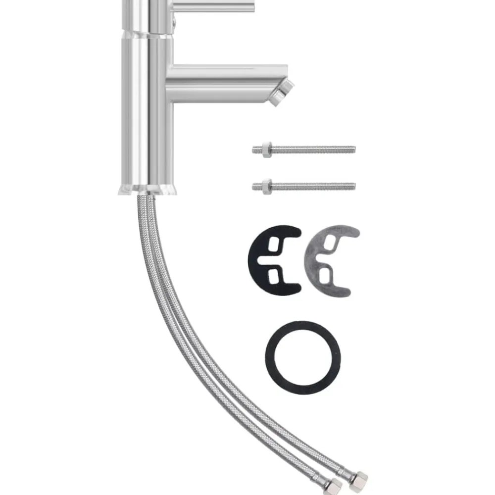 vidaXL Fontanería-Grifo para lavabo de baño 130x176 mm