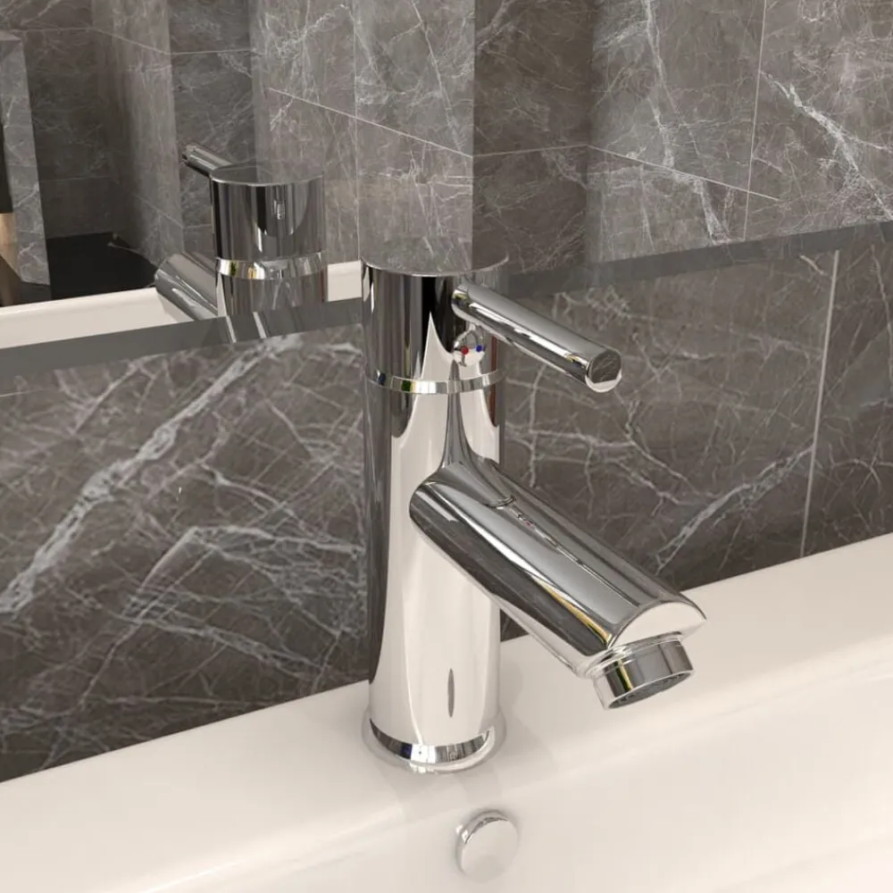 vidaXL Fontanería-Grifo para lavabo de baño 130x176 mm