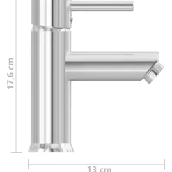 vidaXL Fontanería-Grifo para lavabo de baño 130x176 mm