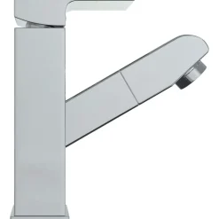 vidaXL Grifo para lavabo con función extraíble cromado 157x172 mm Acabado cromado Hot
