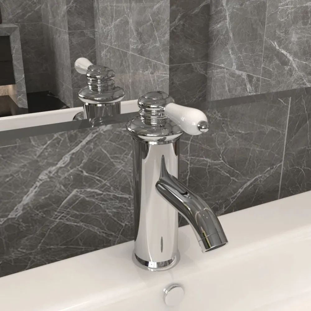 vidaXL Fontanería-Grifo para lavabo de baño 130x180 mm