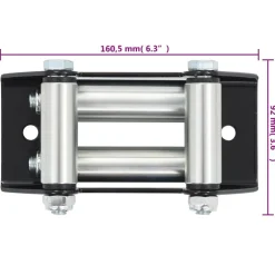 vidaXL Guía 4 vías acero 3500-4500 lbs Sale
