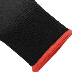 vidaXL Equipo De Protección Para El Trabajo-Guantes de Trabajo 12 pcs Negro 7 / S Poliéster