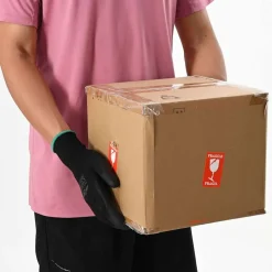 vidaXL Equipo De Protección Para El Trabajo-Guantes de Trabajo 12 pcs Negro 7 / S Poliéster