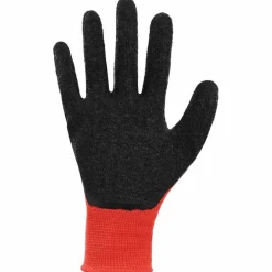 vidaXL Equipo De Protección Para El Trabajo-Guantes de Trabajo 12 pcs Rojo y Negro 7 / S